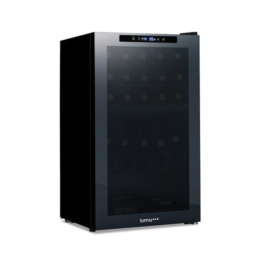 Luma Comfort 19.5-in W 33 -Bottles Black Dual Zone Cooling Freestanding Indoor Wine Cooler