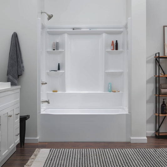 Delta Modern SpotShield Stainless 2-handle Single function 10-in Square Shower Faucet with Valve