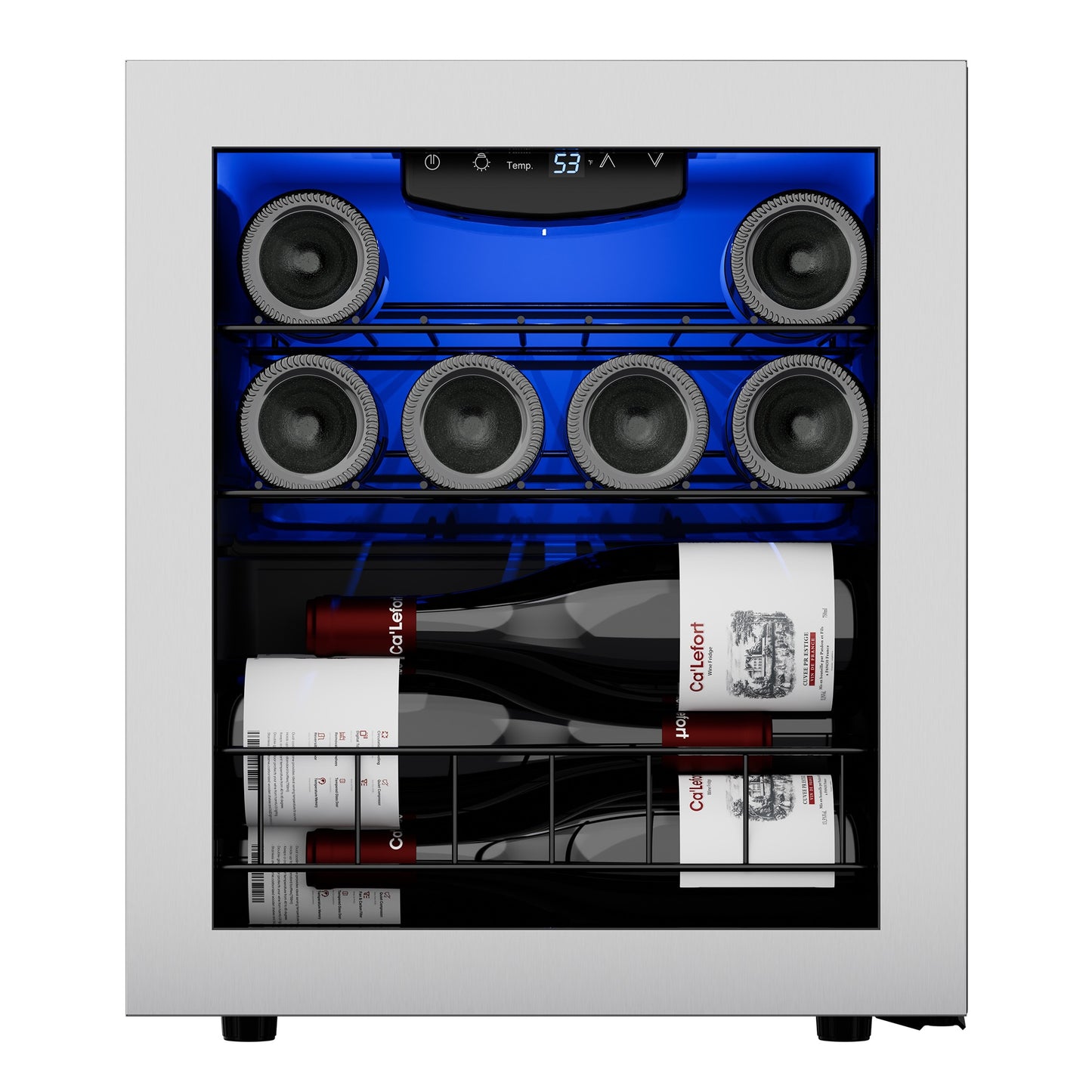 Ca'Lefort 16.9-in W 16 -Bottles Stainless steel Freestanding Indoor Wine Cooler