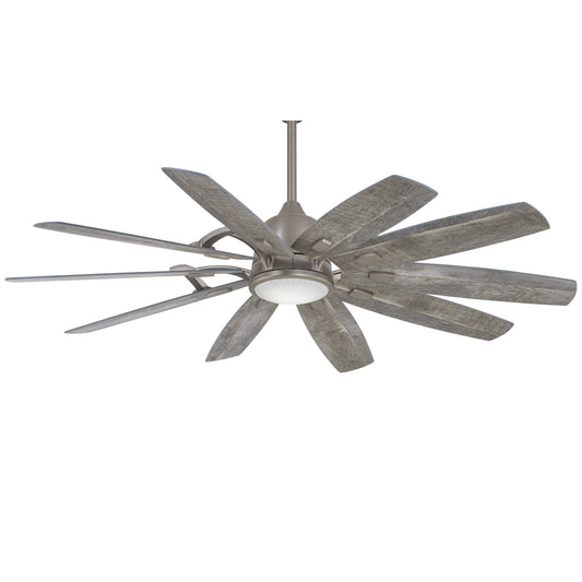 Minka Aire Dyno XL 60-in Gray with Savannah Grey Blades Integrated LED Indoor Ceiling Fan with Light and Remote (5-Blade) F1001-BNK