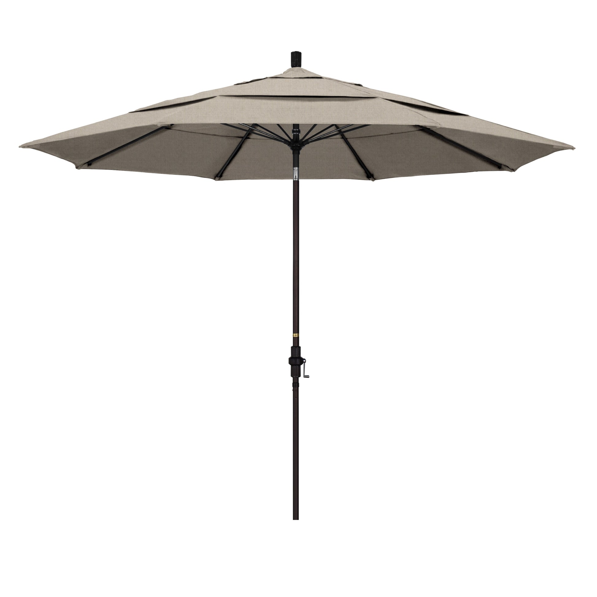 California Umbrella 11-Feet Aluminum Gray Market Patio Umbrella