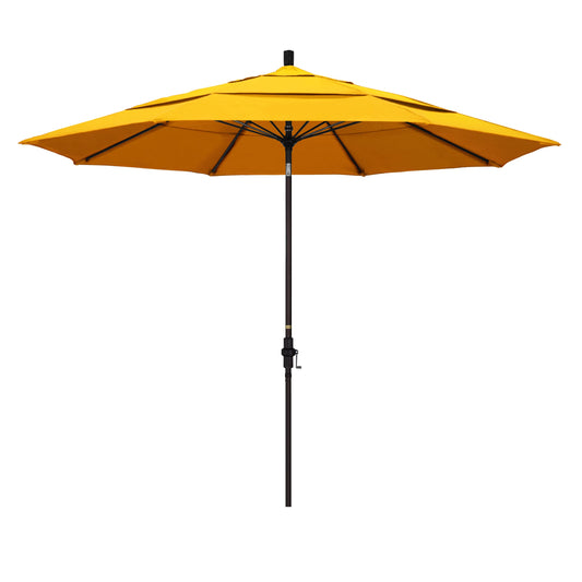 California Umbrella 11-Feet Aluminum Yellow Market Patio Umbrella