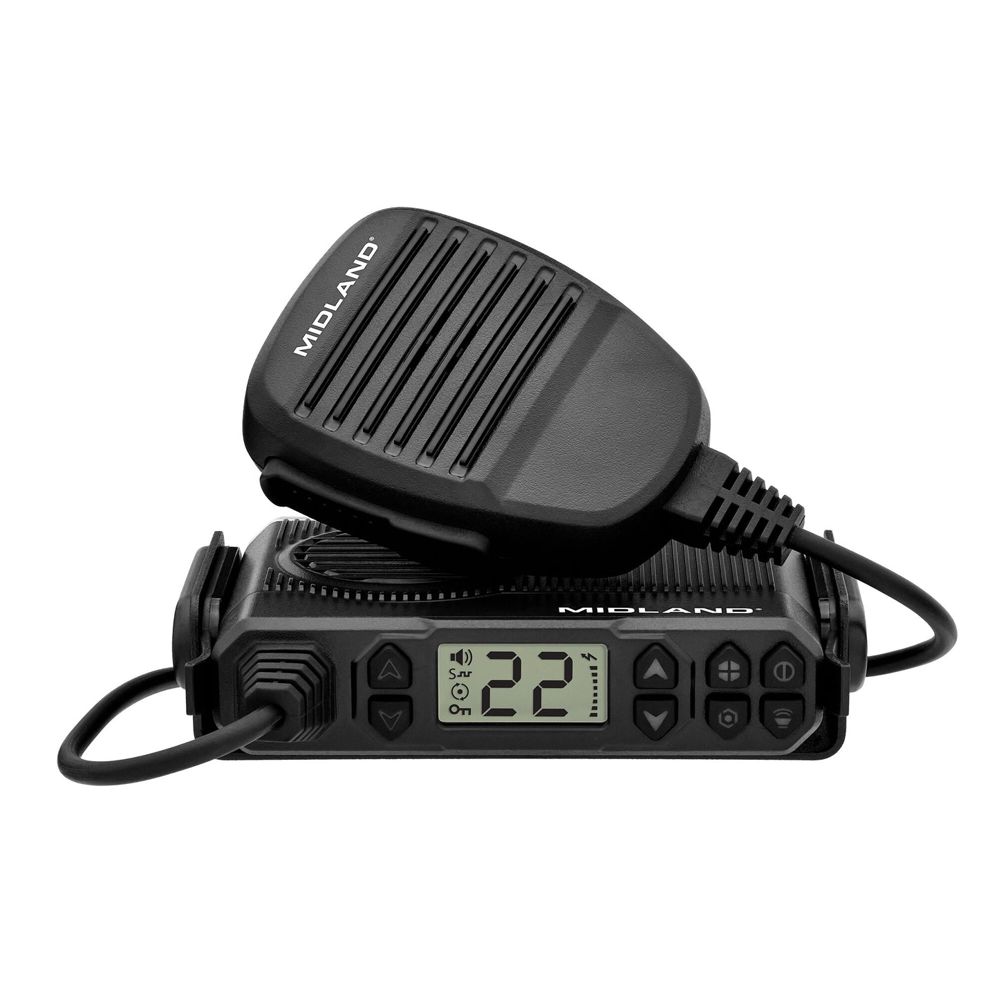 Midland Uniden Full 5W Walkie Talkies with External Antenna, 15 GMRS Channels, 142 Privacy Codes MXT105