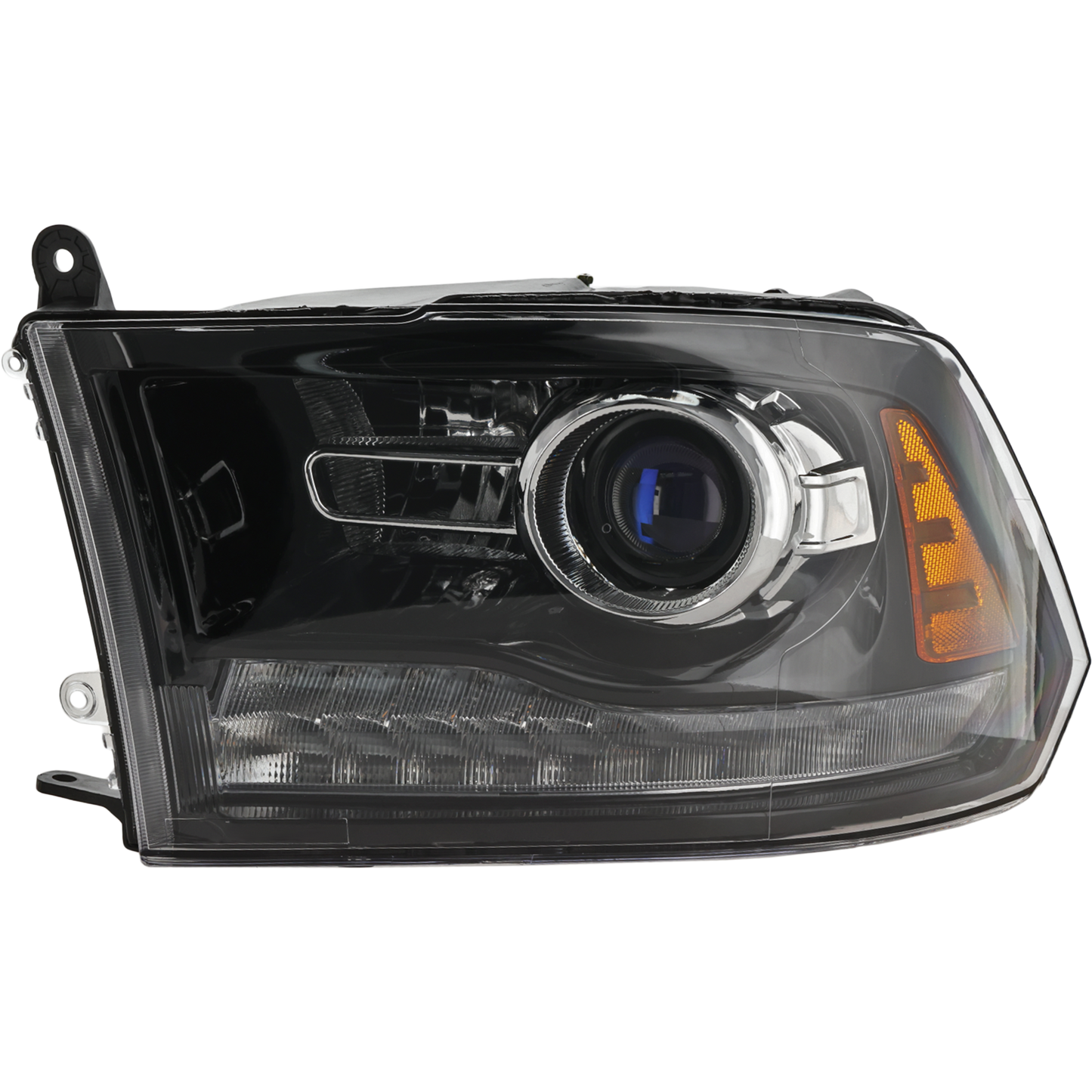 Garage-Pro Driver Side Headlight For Ram 1500 2013-2014 Also Fits 2500 Halogen with Bulb(s) Capa For Models with Factory Projector Type Headlights Replaces# 68093221ab