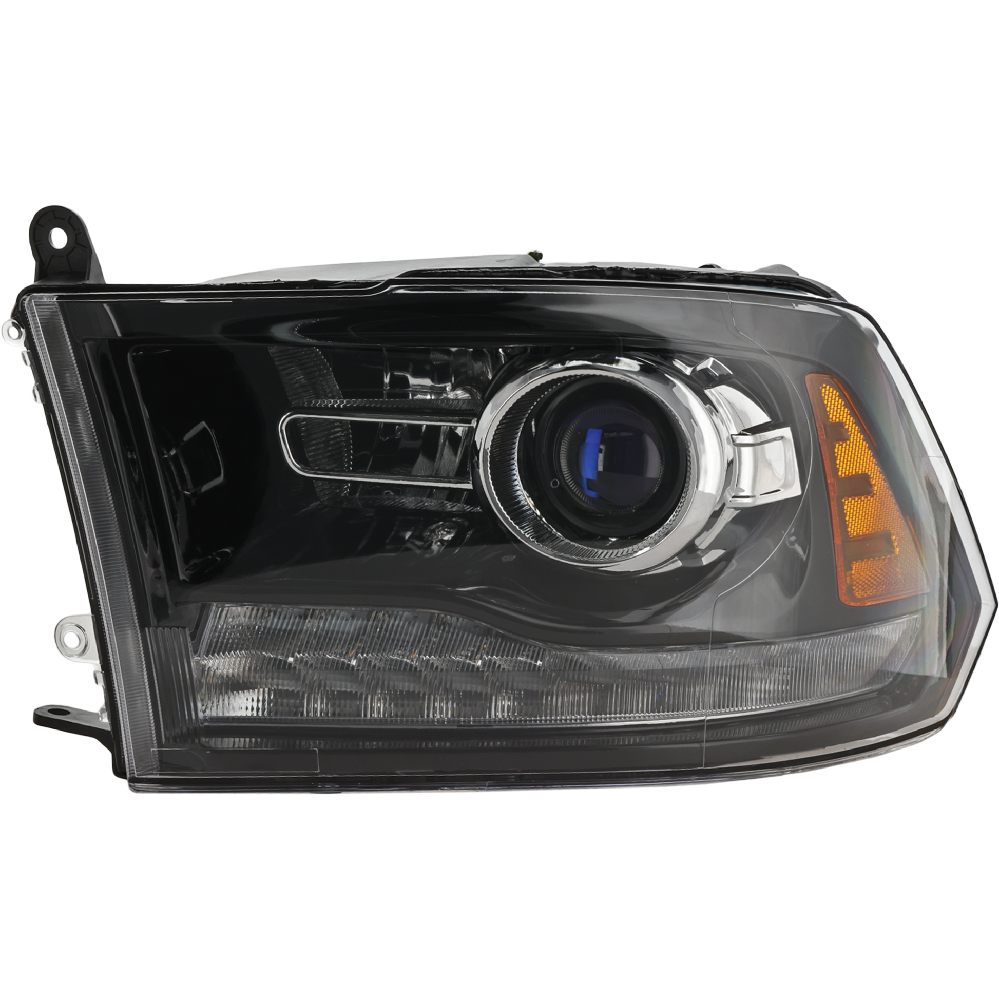 Garage-Pro Driver Side Headlight For Ram 1500 2013-2014 Also Fits 2500 Halogen with Bulb(s) Capa For Models with Factory Projector Type Headlights Replaces# 68093221ab