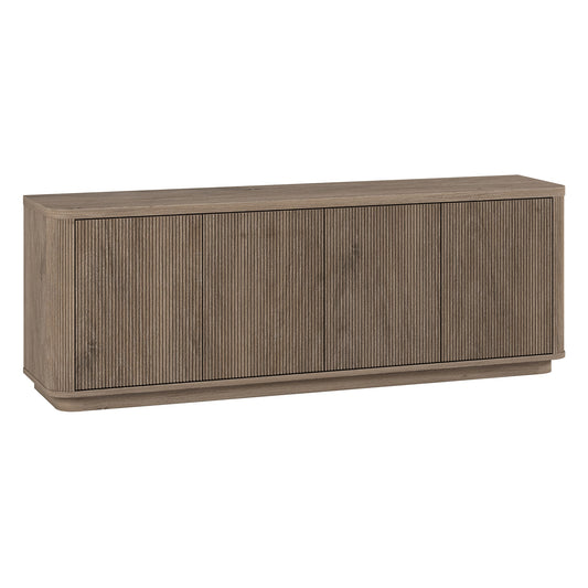 Hailey Home Easton Transitional Antiqued Gray Oak TV stand ( Accommodates TVs more than 70-in )