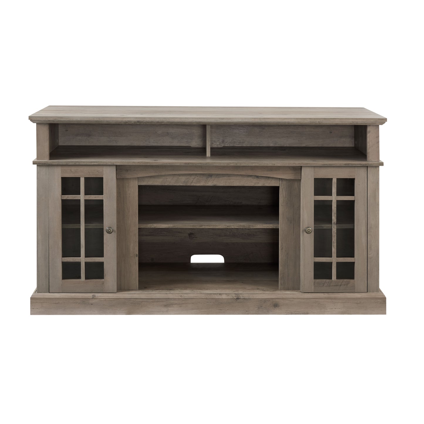 Flynama Modern/Contemporary Textured Espresso TV stand ( Accommodates TVs up to 65-in )
