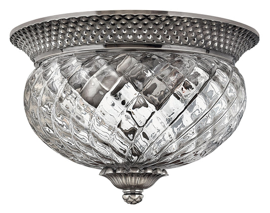 Hinkley Plantation 2 -Light 12-in Polished Nickel Flush Mount Light 6588854