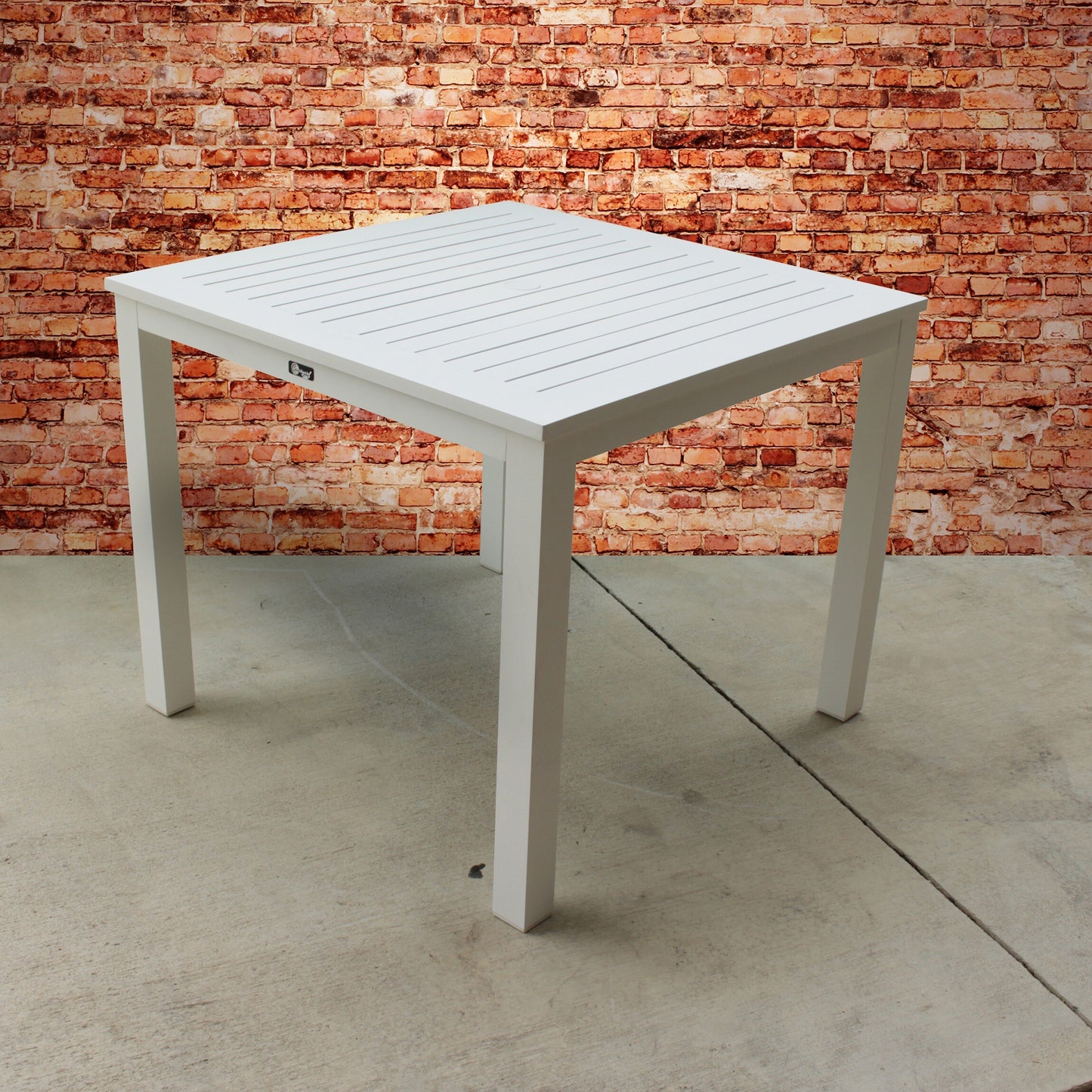 Courtyard Casual Skyline Square Outdoor Dining Table 35.88-in W x 35.88-in L with Umbrella Hole