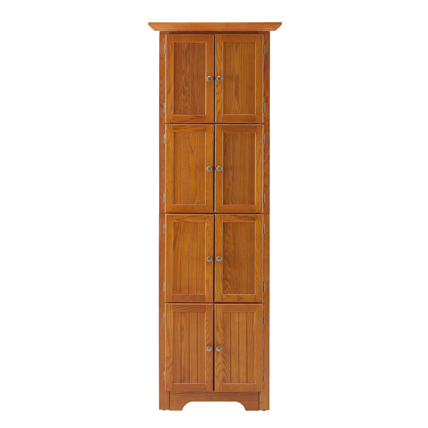 SINOFURN Country OAK Reclaimed wood Curio cabinet
