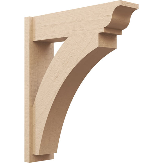 Ekena Millwork Timberthane Rough Cedar Faux Wood Thorton Traditional Outlooker 8-in W x 30-in D x 36-in H Primed Tan