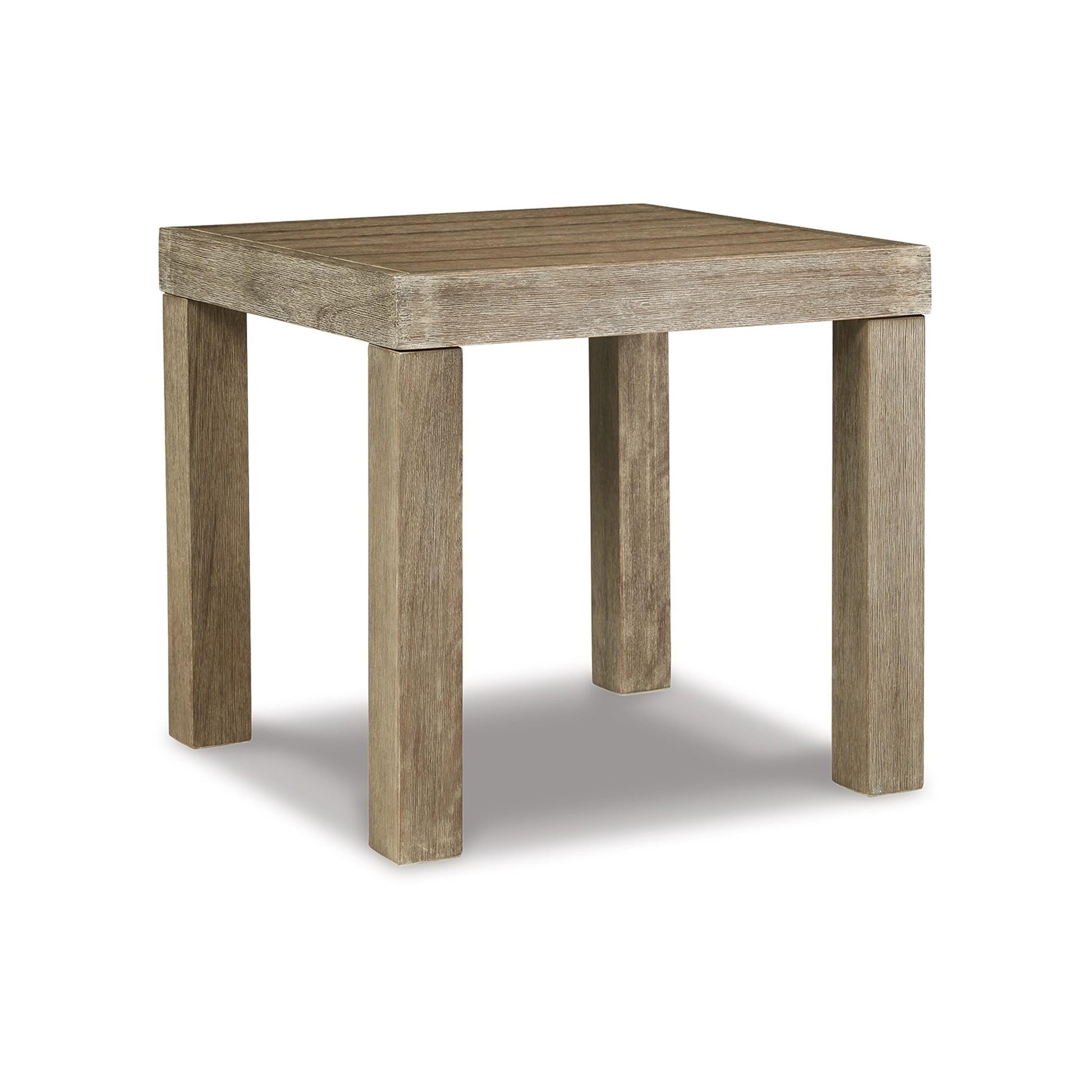 Benzara Square Outdoor End Table 22-in W x 22.13-in L