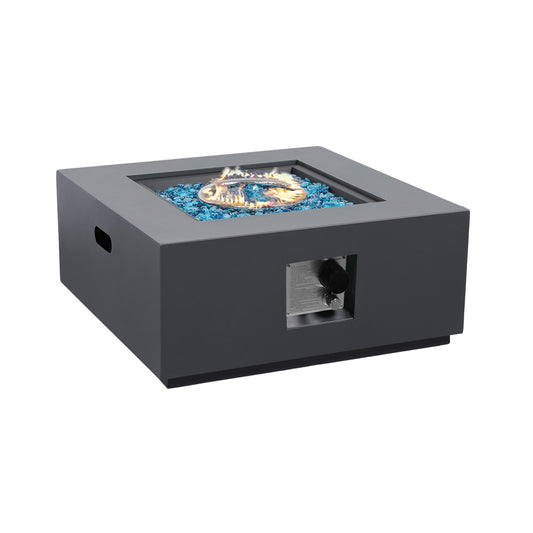 Patio Watcher 28-in W 40000 Maximum BTUs Iron Square Liquid propane Fire pit table