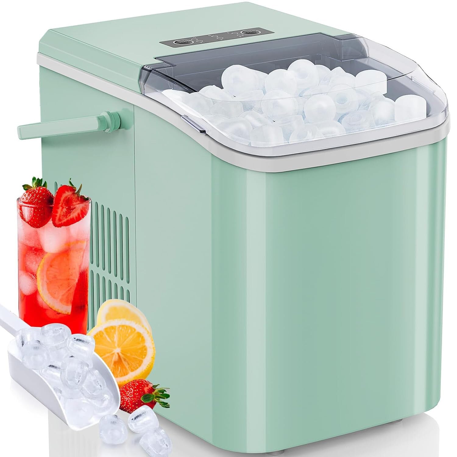 Mondawe Costway 26.5-lb Ice Per day Bullet Ice Maker ( Green )