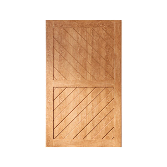 HOMACER 42-in x 80-in Early American Prefinished Non-standard Pine Wood Solid core Single Barn Door (Hardware Not Included)