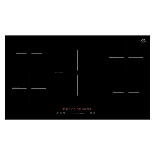 FORNO Parco 36-in 5 burners Black Induction Cooktop