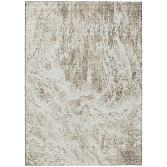 Addison Rugs Chantille ACN971TP 8 x 10 (ft) Loomed Taupe Rectangular Indoor/Outdoor Machine washable Pet Friendly Area rug