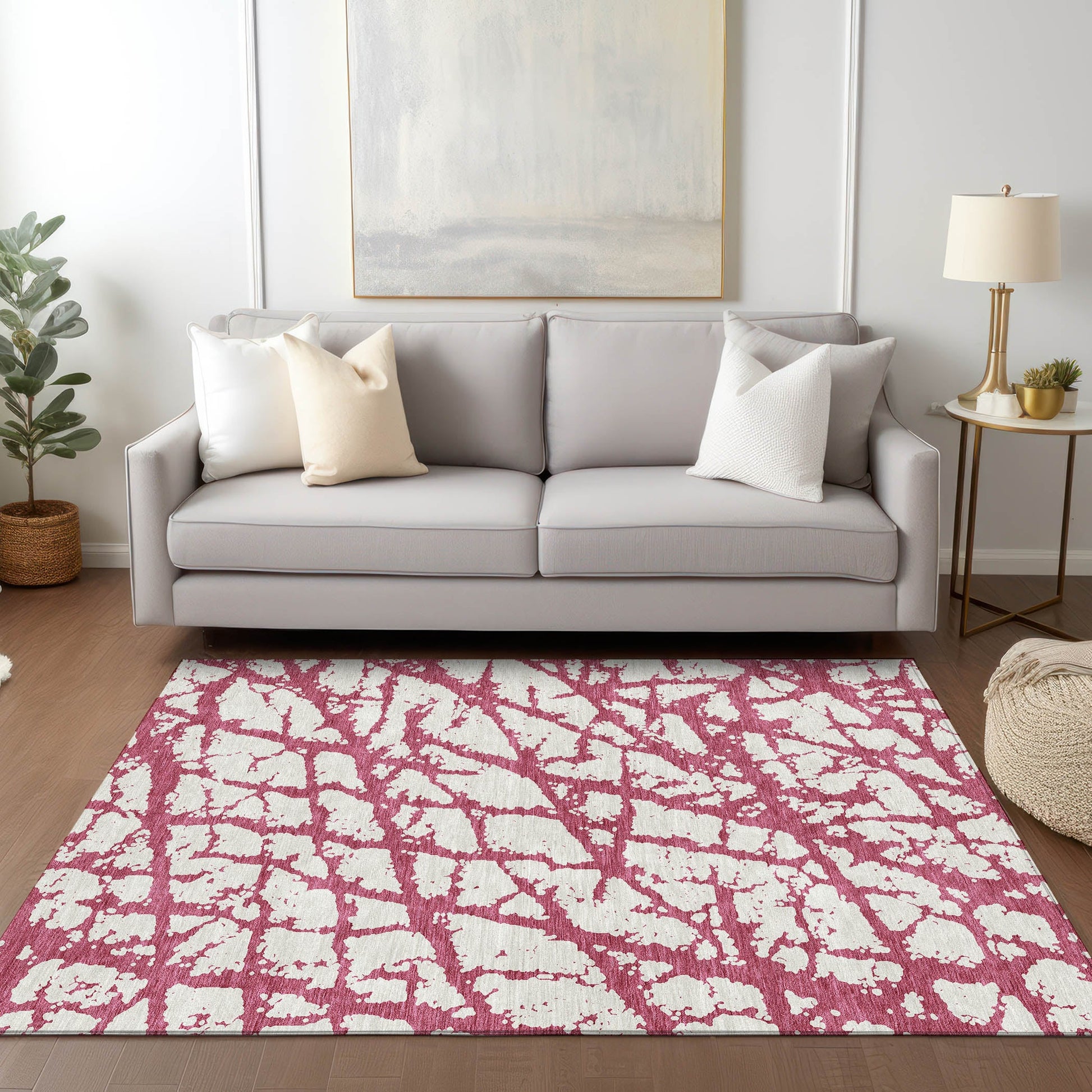 Addison Rugs Chantille ACN972BL 9 x 12 (ft) Loomed Blush Rectangular Indoor/Outdoor Machine washable Pet Friendly Area rug