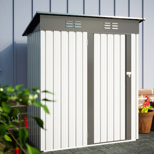 ToolCat 5.2-ft x 3.2-ft Galvanized steel Metal Storage Shed