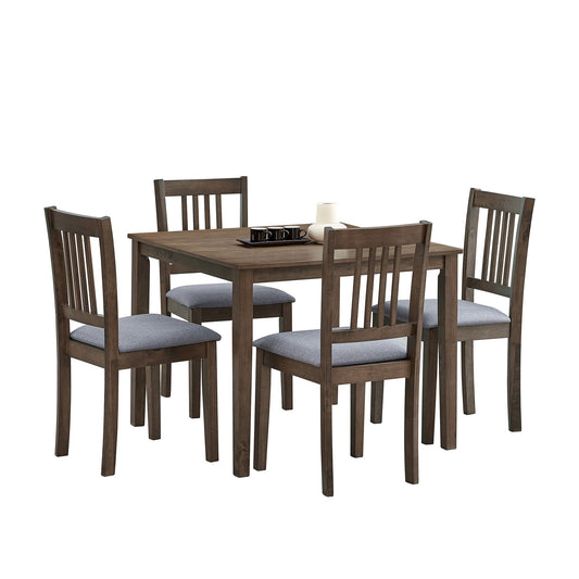 Flynama Oak Contemporary/Modern Dining Room Set with Square Table ( Seats 4 )