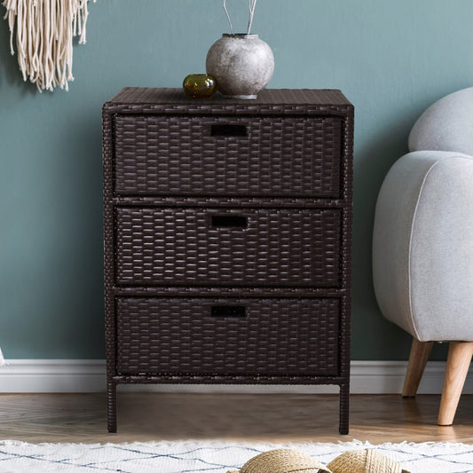 Moda Furnishings 23.6-in L x 19.7-in 50-Gallon Brown Metal Deck Box