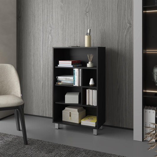 Runesay Black Composite 6 -Shelf Bookcase ( 11.8-in W x 40.6-in H x 23.6-in D ) Finished