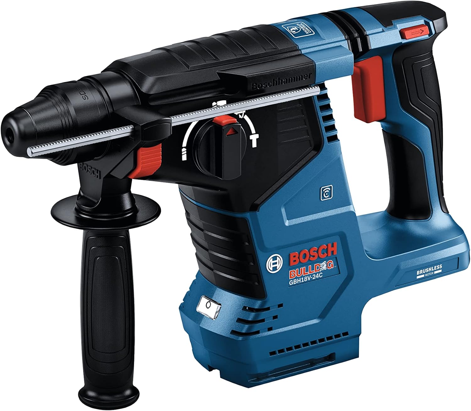 BOSCH GBH18V-24CN 18V Brushless Connected SDS-plus® Bulldog™ 1 In. Rotary Hammer (Bare Tool)