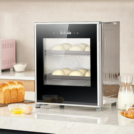 40L Electric Bread Proofer Box with Precise Temp Control | Commercial-Grade Dough Proofing Box 20-50℃ | Heated Countertop Proofer for Sourdough, Yogurt & Natto | Baking Machine