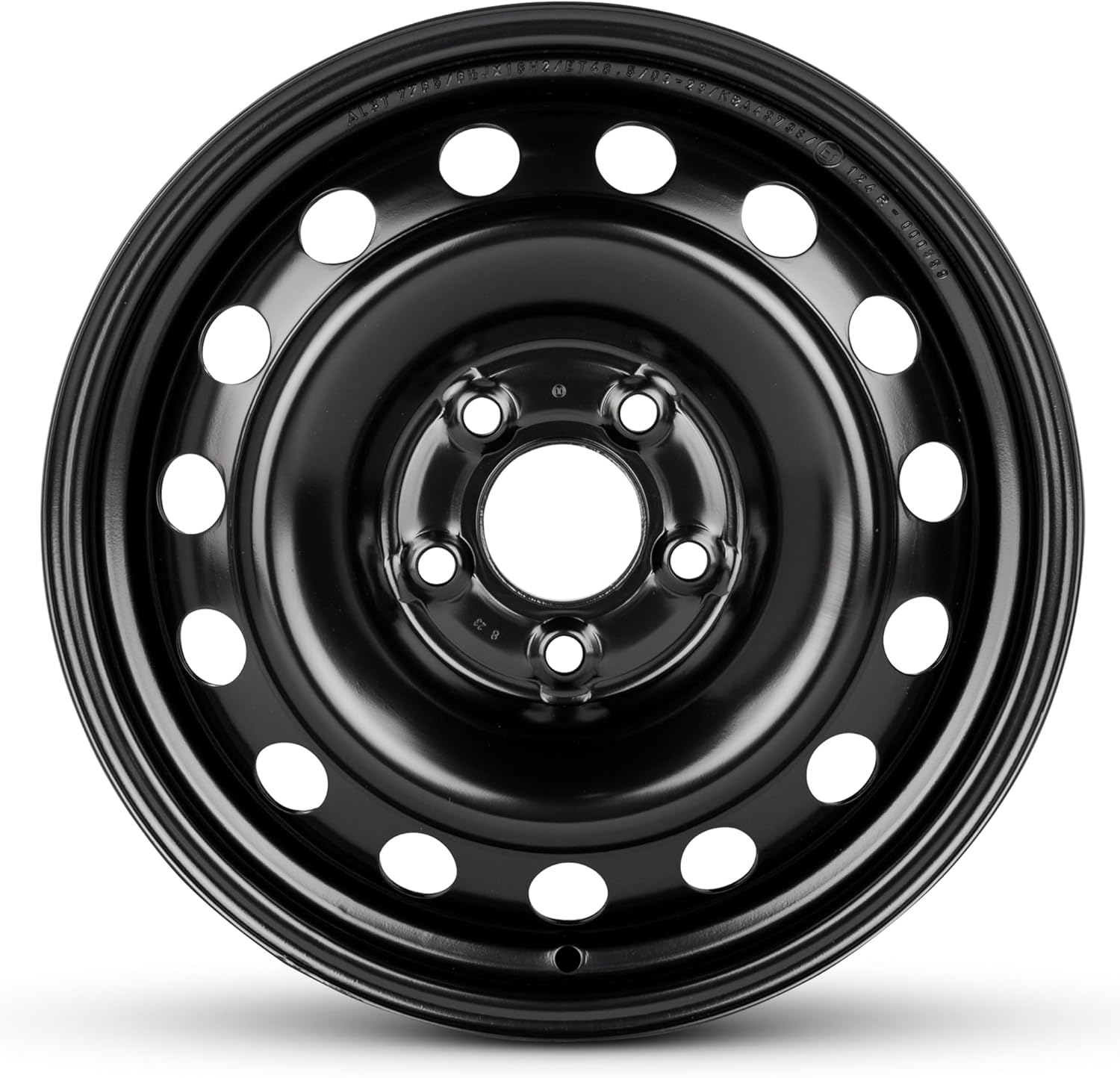 For 2004-2020 Kia Sportage 16 Inch Black Painted Steel Rim - OE Direct Replacement - Road Ready Car Wheel