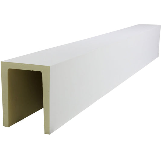 Ekena Millwork 1-in x 3-1/2-in x 20-ft Primed Finished Urethane U-Shaped Decorative Beam