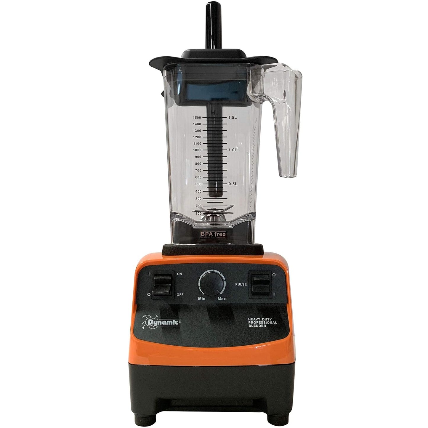Dynamic BL001.1 BlendPro 1 Commercial Performance Food Blender with Variable Speed Control, 50 oz. Container, Black/Orange, 115V