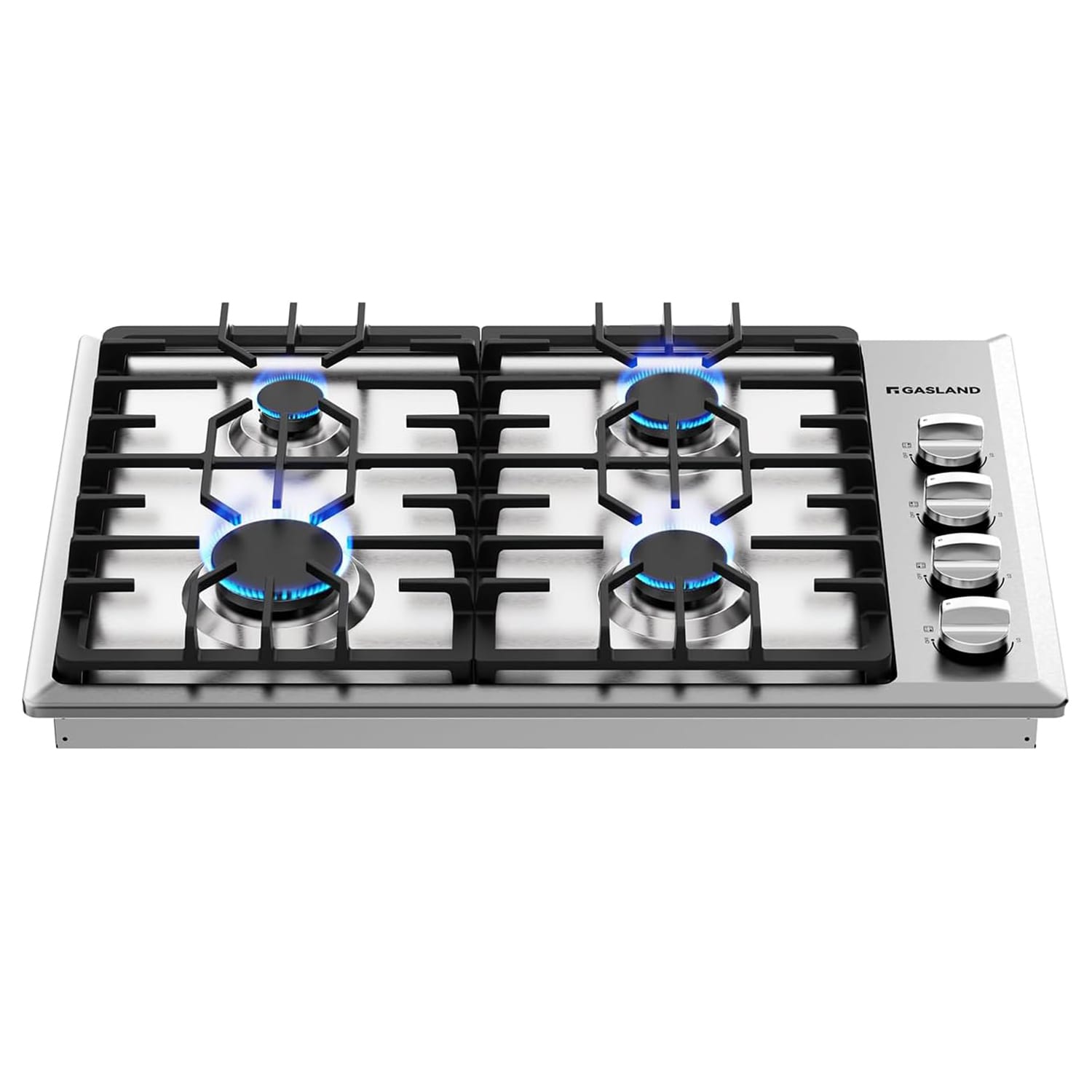 GASLAND 30-in 4 burners Stainless steel Gas Cooktop