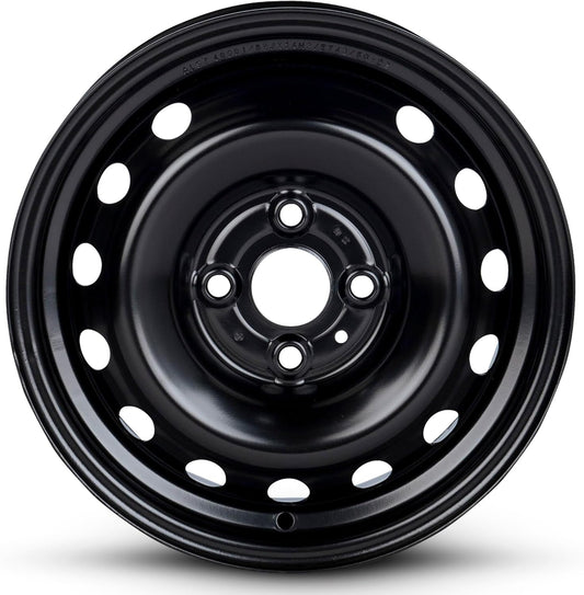 For 2006-2011 Kia Rio 14 Inch Painted Black Rim - OE Direct Replacement - Road Ready Car Wheel