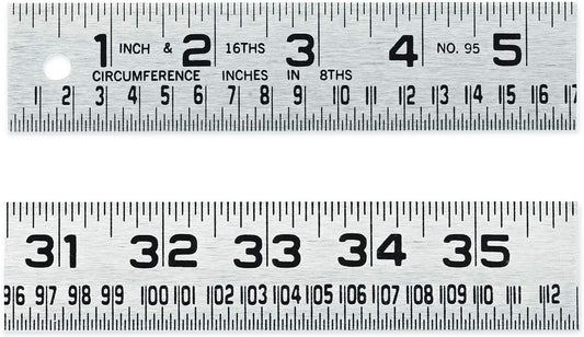 Crescent Lufkin 954FTN 1-1\/4" x 4' Tinner's Circumference Steel Rule