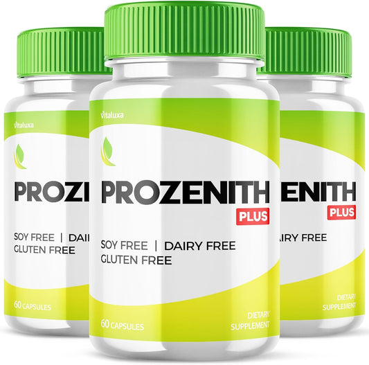 (3 Pack) Prozenith Capsules, Pro Zanith Dietary Pills Pink Salt Supplement Wait Natural Ingredients, Prozanith Max Strength Advanced Formula Prosenith Gluten Soy Free Prozenit Premium Blend (180 Ct)