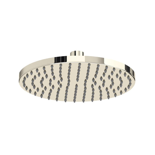 Riobel 8 inch Single Function 1.75 GPM Round Wall Mount Shower Head in Polished Nickel