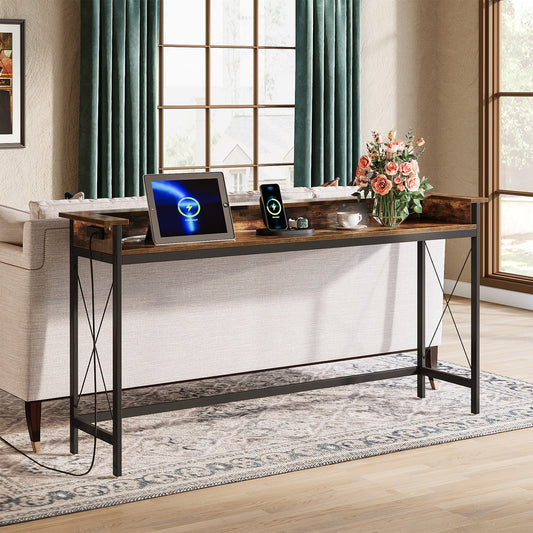 Fnova Modern Wood Finished 71-in W x 42-in H Console table