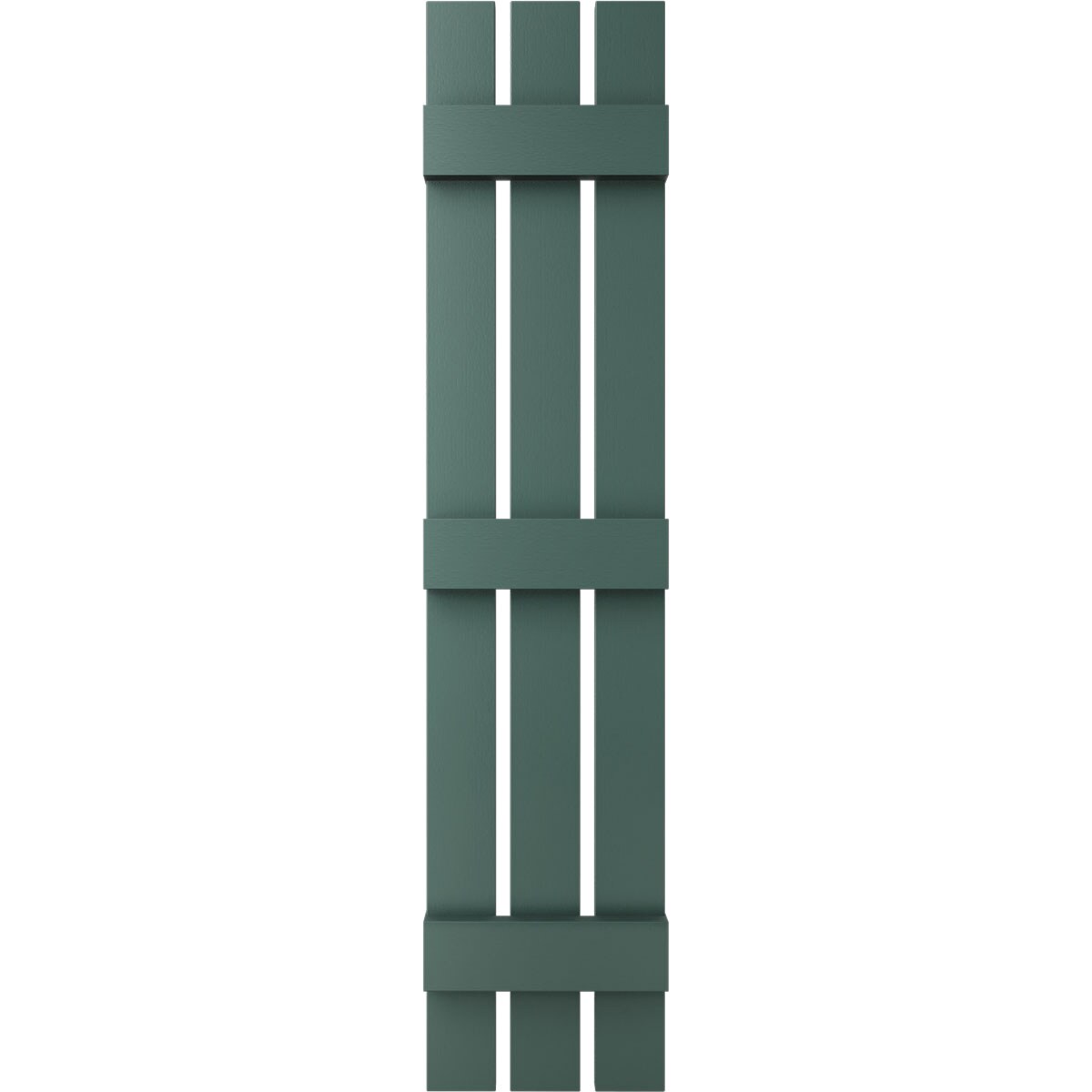 Ekena Millwork 12-in W x 77-in H Forest Green Board and batten Spaced Exterior Shutters ( 2 -Pack )