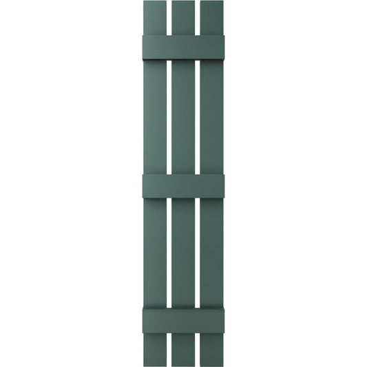 Ekena Millwork 12-in W x 77-in H Forest Green Board and batten Spaced Exterior Shutters ( 2 -Pack )
