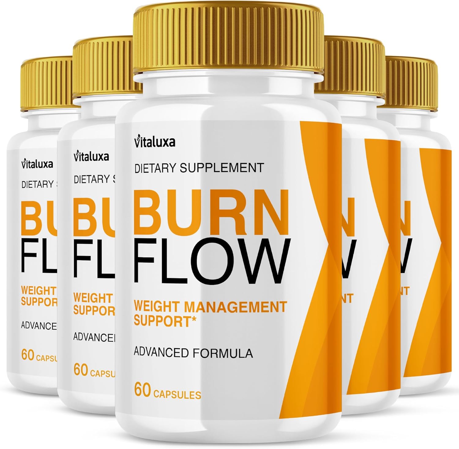 (5 Pack) Burn Flow Capsules, BurnFlow Supplement Pills Maximum Strength Formula for Loss Support Management, BurnFlo All-Natural Ingredients for Overall Health & Wellness, Burn Flo Reviews (300 ct)