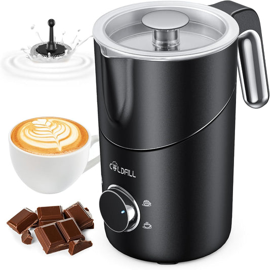 Electric Milk Frother and Steamer, 24oz/600mL Split Automatic Hot and Cold Foam Maker for Coffee, Latte, Cappuccino, Macchiato, Hot Chocolate, Dishwasher Safe
