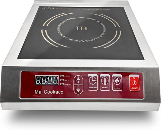 Mai Cookacc 3500W Commercial Induction Cooker, Countertop Electric Induction Stove Cooktop Electric Burners
