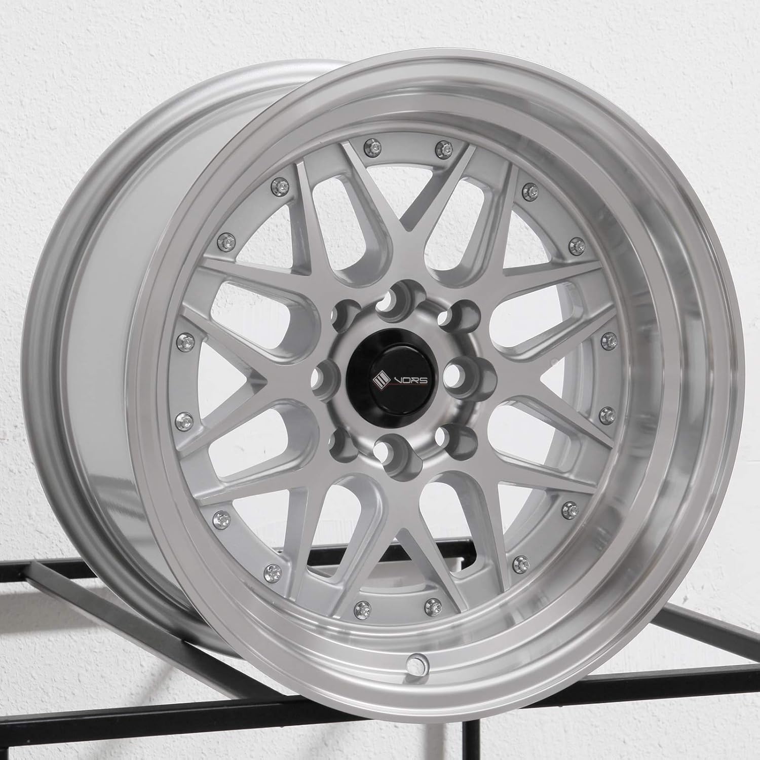 15x8 Vors VR7 4x100/4x114.3 0 Silver Wheel Rim 73.1