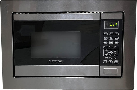 Greystone 0.9 Cubic Foot, Built-In Microwave, Digital Touchpad, LED Display, Includes Trim, Stainless Steel