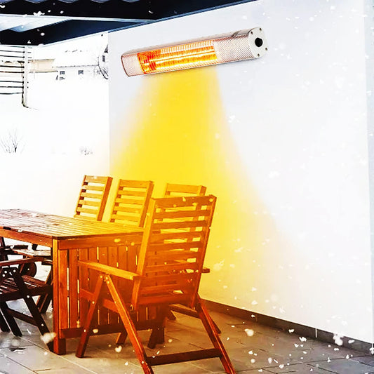 Ceiling Mounted Patio Heater, Outdoor Patio Heater, 1500W Fast Heating Electric Infrared Heater, IP65 Waterproof Space Heater Lamp for Home/Commercial