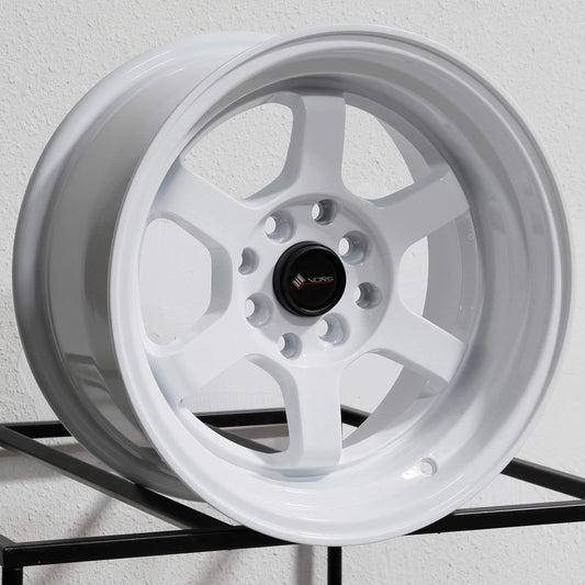 15x8 Vors TR7 4x100/4x114.3 0 White Wheel Rim 73.1