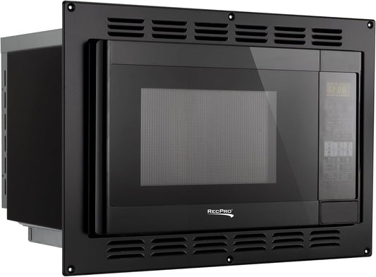 RecPro RV Convection Microwave 1.1 cu. ft. | 120V | Microwave | Appliances | Direct Replacement for High Pointe and Greystone (Black)