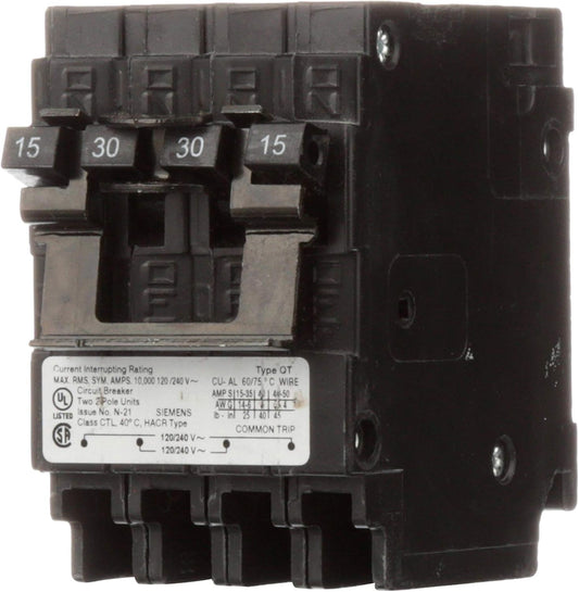 SIEMENS Q21530CT2 15A 240V 4P 10K NEW QUAD