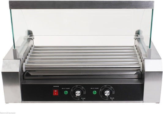 18 Hot Dog 7 Roller Grill Cooker Commercial Machine Safe and Reliable