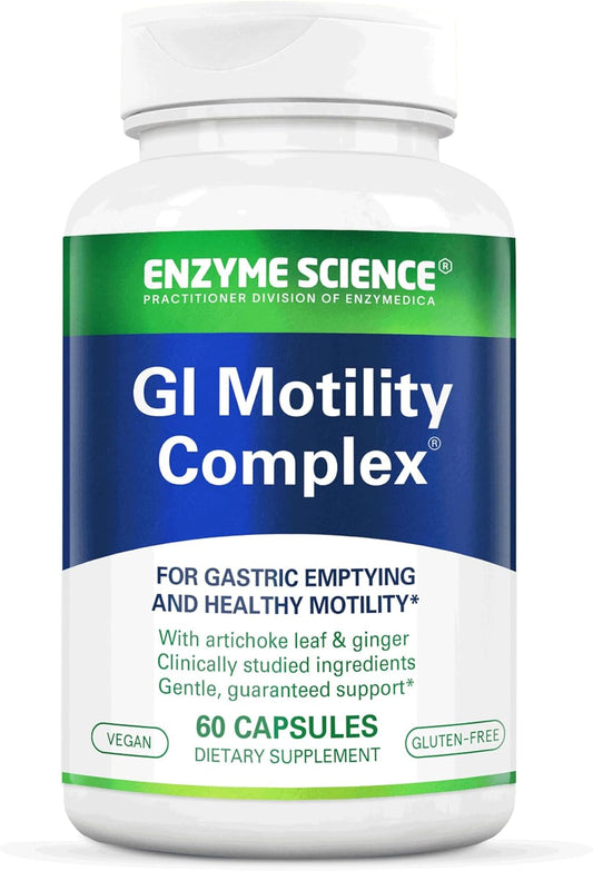 GI Motility Complex, 60 Capsules – All Natural Digestive Enzyme Support – Gut Health Supplement– Supports Gastrointestinal Motility and Transport – Aids Small Bowel and Stomach